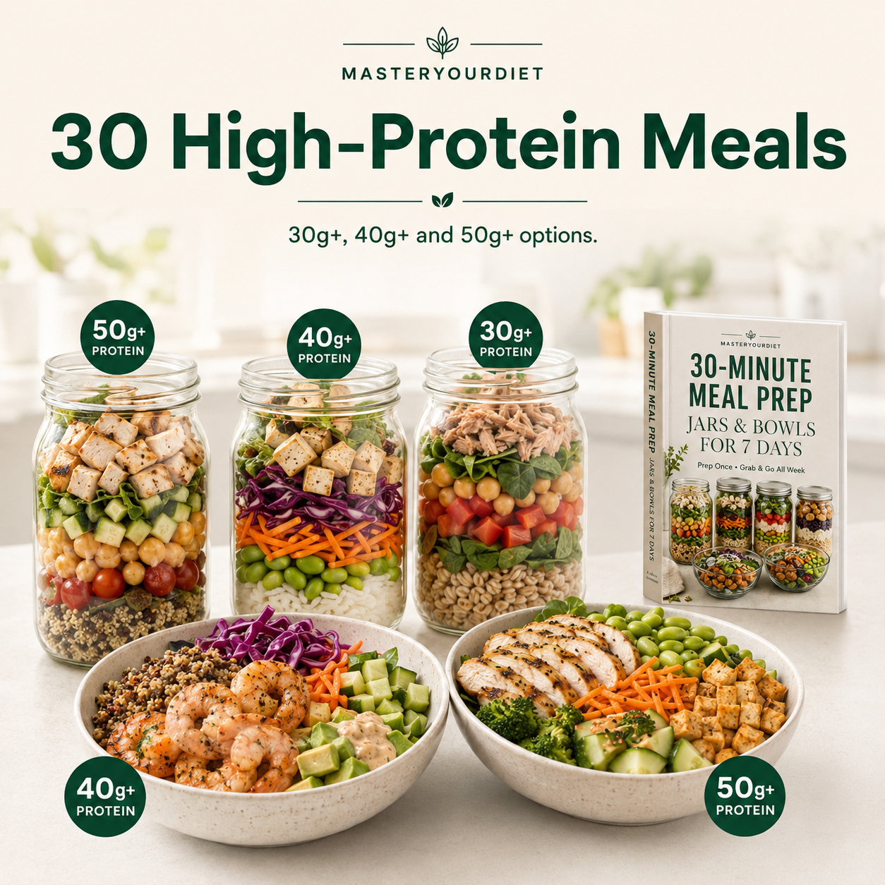 Meal Prep: Jars & Bowls for 7 Days